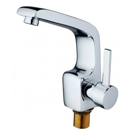 Grifería lavamanos monocontrol Brass macizo Mediterráneo