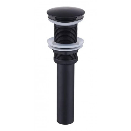 Kit Sifón Desagüe Push Negro Metálico Brass Lavamanos 1 1/4