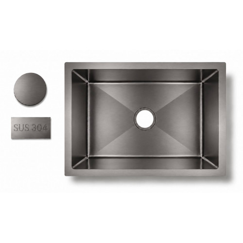 Lavaplatos Anti-Vibratorio 60cm X 40cm Acero Grafito