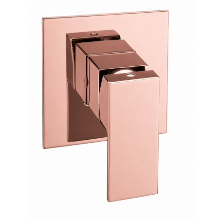 Mezclador Ducha Agua Fria- Caliente Oro Rosa Borde Perfecto