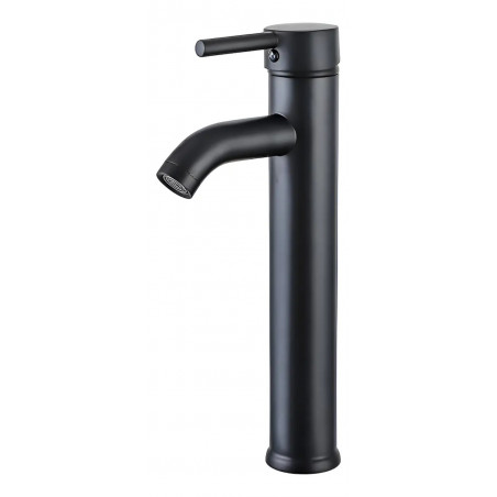 Griferia Llave Lavamanos Alta Color Negro Vessel Mezclador