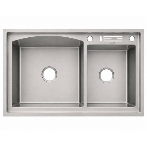 Lavaplatos satinado Nanotextura doble poceta antirruido Silent Smart