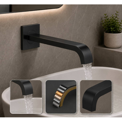 Pico Para Tina O Jacuzzi En Bronce Negro Linea Premium