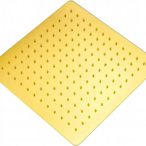 Set Ducha Dorada 25cm Con Mezclador Primacia Y Tubo 40cm Brillante