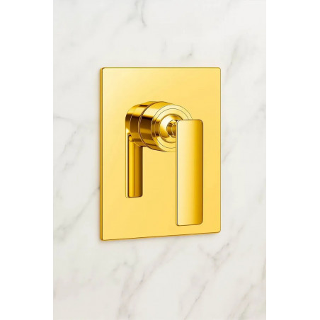 Mezclador de ducha dorado Primacia Brillante