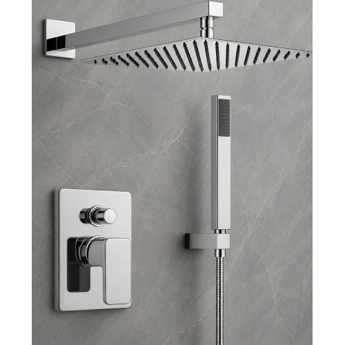 Kit Mezclador De Ducha Con Desviador, Teleducha Y Ducha 30 cm