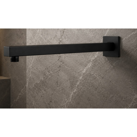 Tubo Ducha Cuadrado Color Negro De 40 cm (no incluye ducha)
