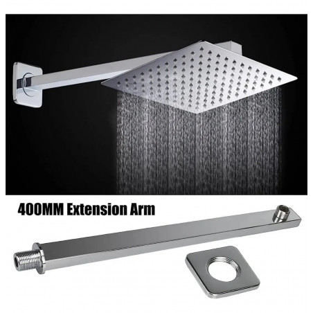 Tubo De 40cm Cuadrado Para Regadera (No Incluye Ducha)