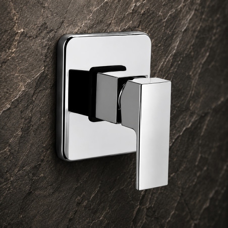 Mezclador Monocontrol Diseño Cuadrado Premium Para Ducha