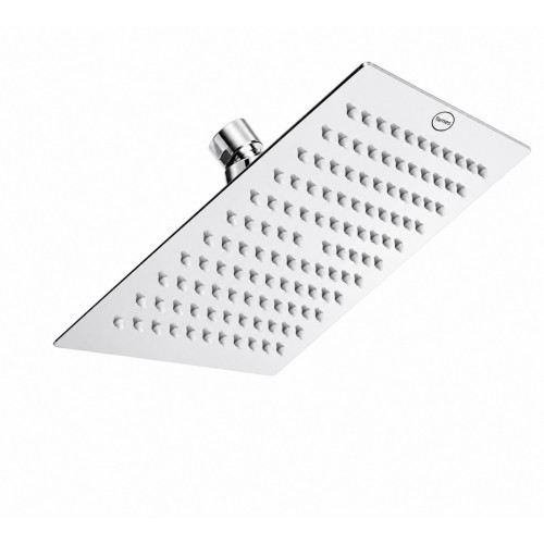 Regadera Ducha Metálica 20 X 20 Cuadrada Kit Tubo Ducha Lujo