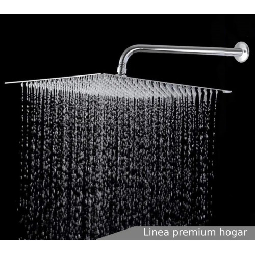 Ducha, Regadera Metálica 40x40 Cuadrada Sin Tubo Ec