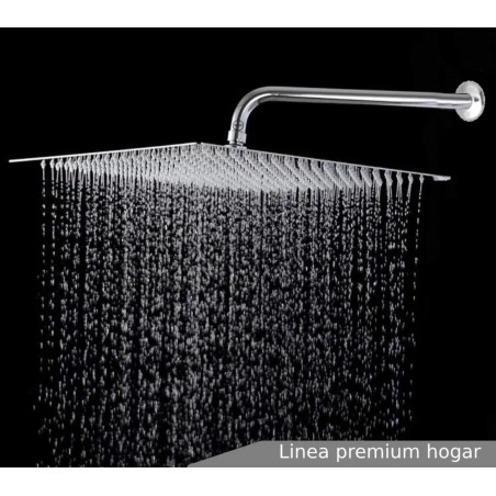 Ducha, Regadera Metálica 40x40 Cuadrada Sin Tubo Ec