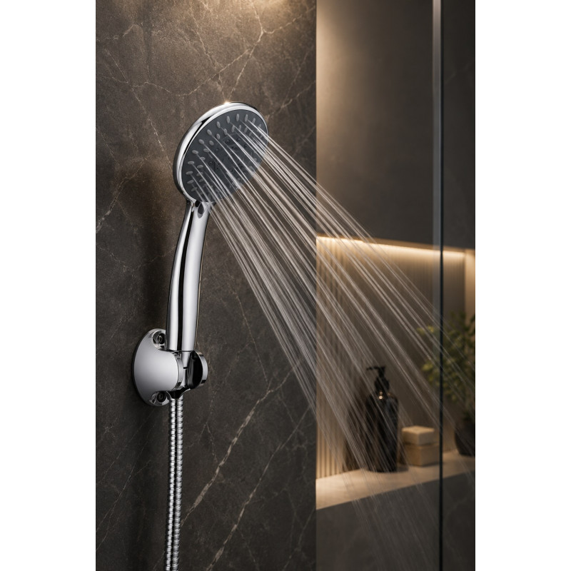 Regadera Ducha Teléfono Cambio De Chorro Abs Cromada Tames