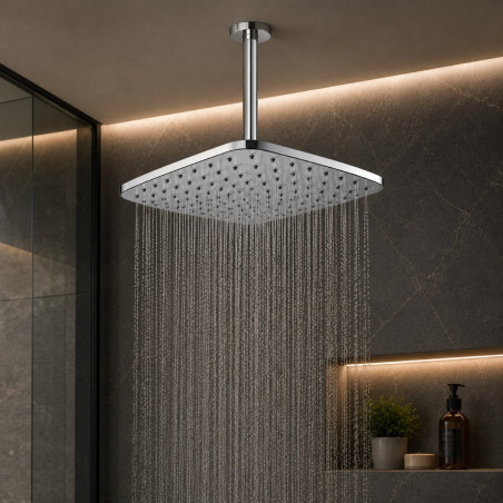 Ducha Tames Antihongos Panel Lluvia Soft Tubo A Techo