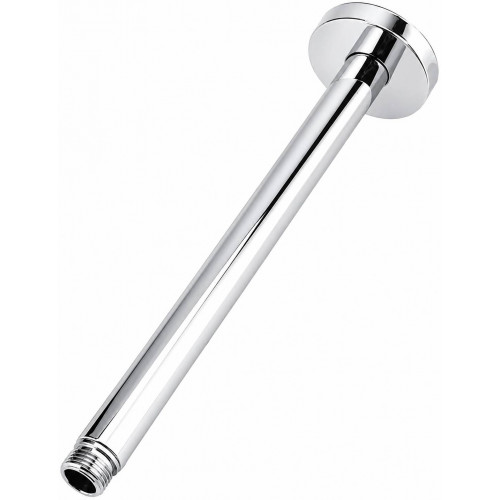 Ducha, Regadera Anticalcarea 20cm Redonda Kit Tubo A Techo
