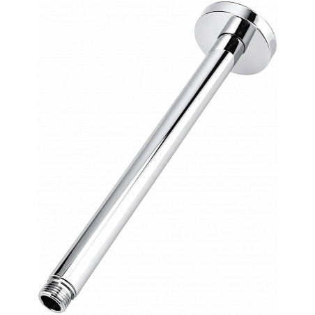 Ducha, Regadera Anticalcarea 20cm Redonda Kit Tubo A Techo
