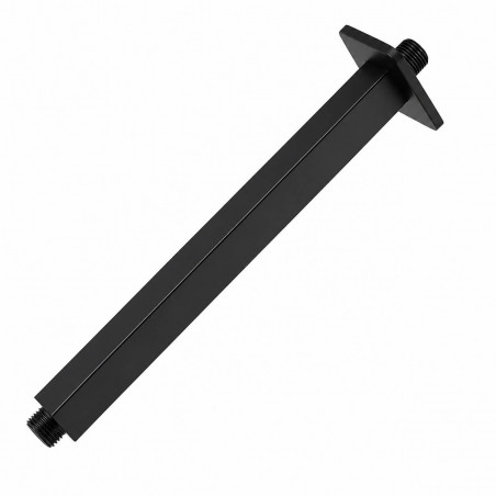 Regadera Ducha Negra con Llave Mezclador