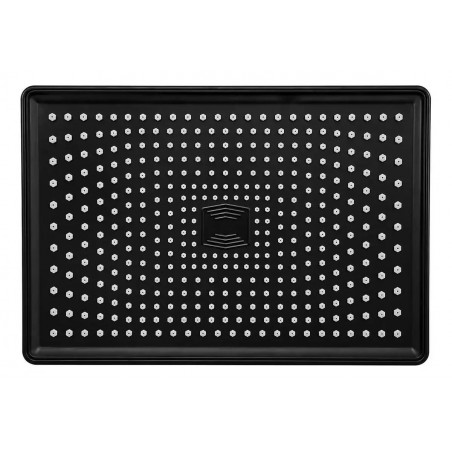 Kit Completo Ducha Eternal Abs Negra Rectangular + Mezclador