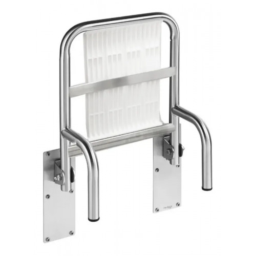 Asiento Plegable En Acero Con Sistema Abatible Para Baño