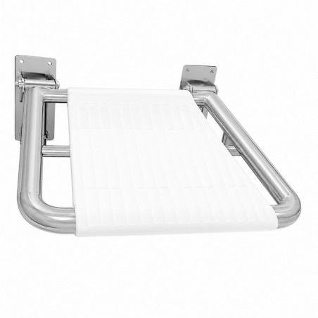 Asiento Plegable En Acero Con Sistema Abatible Para Baño