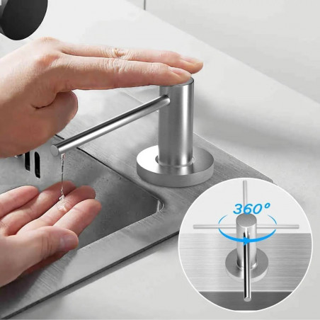 Dispensador Empotrado Institucional Acero Brillado Y Abs