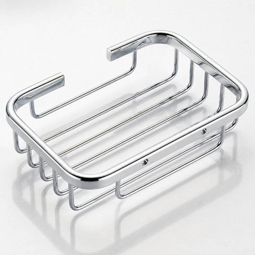 Jabonera Para Baño Estilo Rejilla Cromo De Lujo