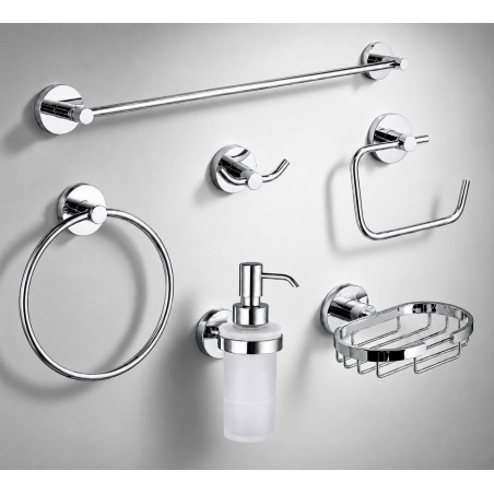 Artículos para baño instalar pared, Elementos metálicos baño.