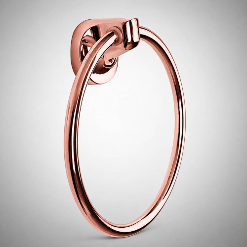Accesorios Baño Metálico X6 Piezas Referencia Eclipse Oro Rosa