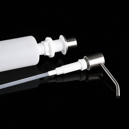 Kit Monocontrol Acero Lavaplatos y Dispensador Cocina 500 ml