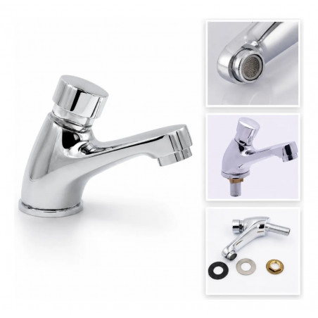 Llave Lavamanos De Push Selle Automático Institucional