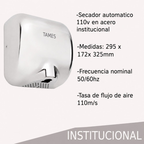 Secador De Manos Automático Con Sensor 110v Protección Ixp4