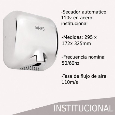 Secador De Manos Automático Con Sensor 110v Protección Ixp4
