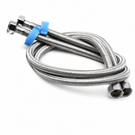 Válvula O Llave Pedal Metálica Con Acoples Flexometalicos