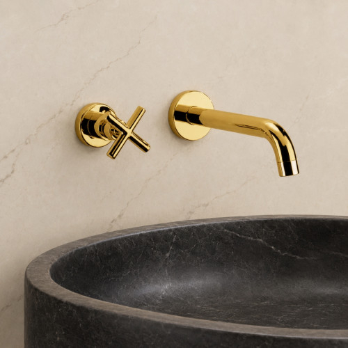 Llave agua fria Para Lavamanos color Dorado