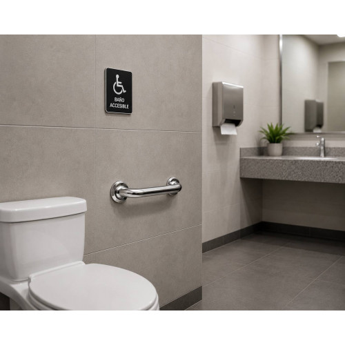 Barra De Seguridad Para Baño De 40 Cm1 1/4 Acero Inoxidable