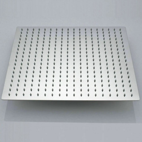 Ducha, Regadera Metálica 40x40 Cuadrada Kit Tubo Megaducha