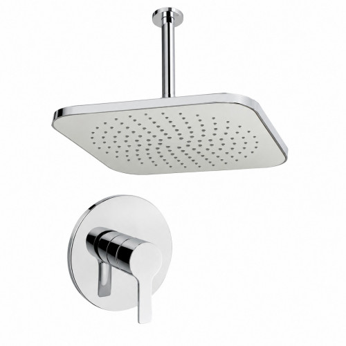 Kit completo ducha 20 cm, mezclador ducha y tubo a techo