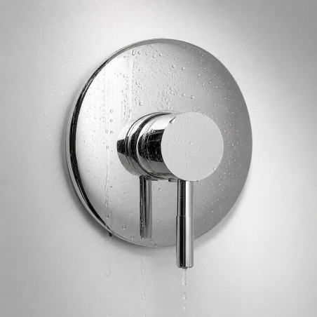 Kit Completo Mezclador Ducha, Regadera 25 cm y Tubo Pared