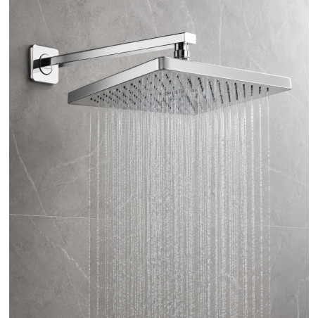 Kit Completo Ducha 20 cm Mezclador Ducha Panel-tubo Cuadrado