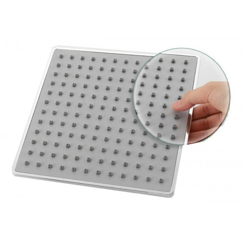 Ducha, Regadera Antihongos Abs 20 Cm Con Tubo De Techo