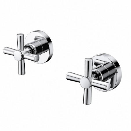 Kit Ducha Grifo Extragrande 40 cm Tubo Pared Mezclador Ducha