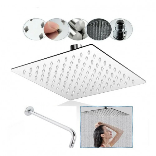 Kit Regadera Metálica 25 cm-tubo -mezclador Monomando Premium