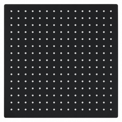 Kit Regadera Acero 30 cm Registro Ducha Negro Agua Fría-tubo