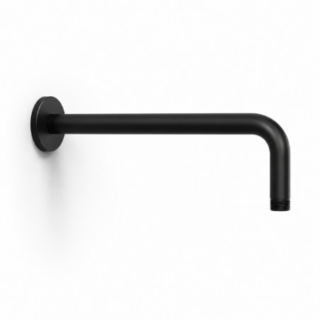 Kit Regadera Metálica 25cm Tubo Mezclador Ducha Negro Tames