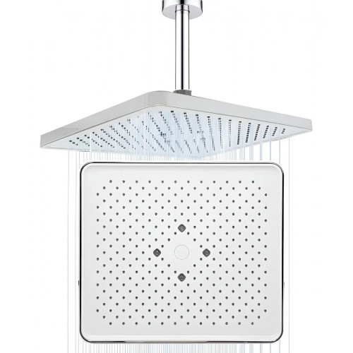 Ducha, Regadera Panel Antihongos Abs 20 Cm Tubo De Techo