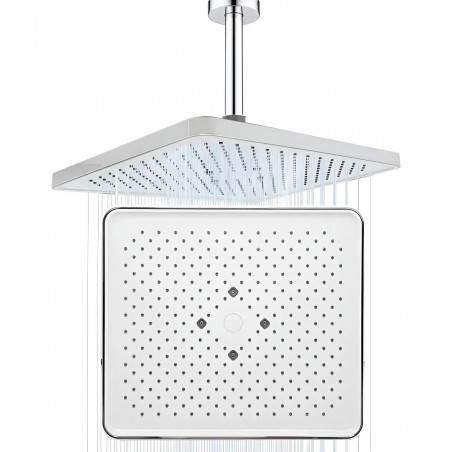 Ducha, Regadera Panel Antihongos Abs 20 Cm Tubo De Techo