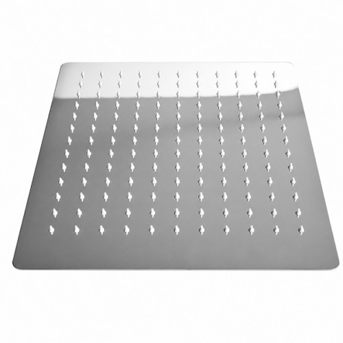 Kit Regadera Metálica 20 cm Tubo A Pared Mezclador Ducha Cuadrado