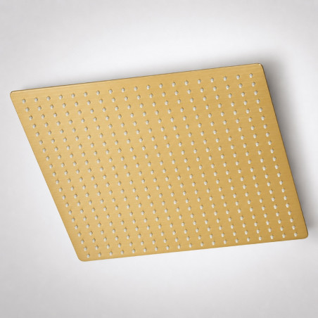 Ducha Extragrande Antihongos Dorado Brillante 40cm Techo Tames Md