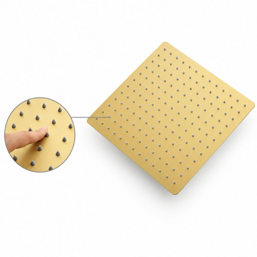 Kit Regadera 30cm Dorado Techo Mezclador Perfección Tames