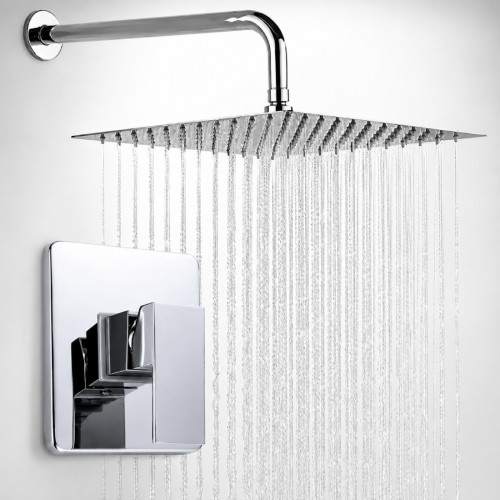 Kit Regadera Metálica y Mezclador Ducha Monocontrol Premium